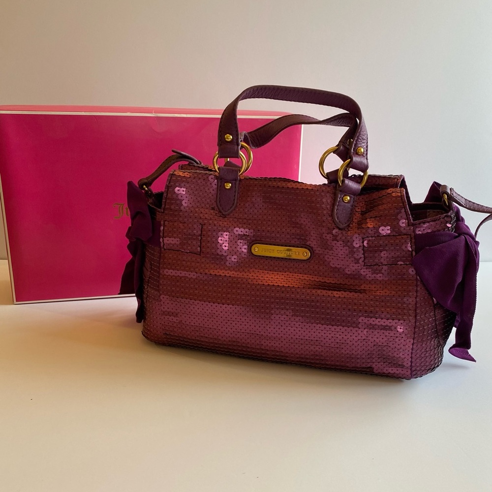 Juicy Couture Sequin Bag With Bows New